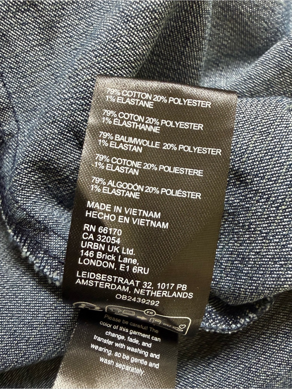 BDG Low-Waist Denim Micro Mini Skort Skirt Blue Jean Buckle Detail Size L - Picture 7 of 8